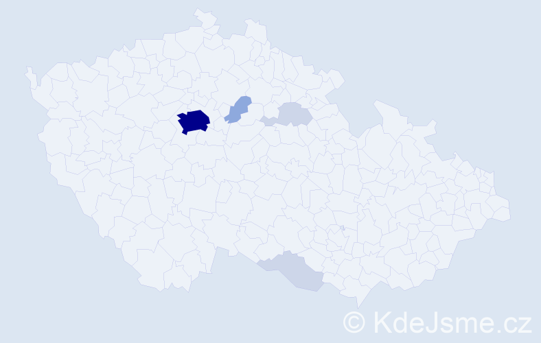 Příjmení: 'Feng', počet výskytů 18 v celé ČR