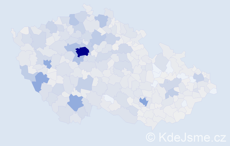 Příjmení: 'Jandová', počet výskytů 5413 v celé ČR