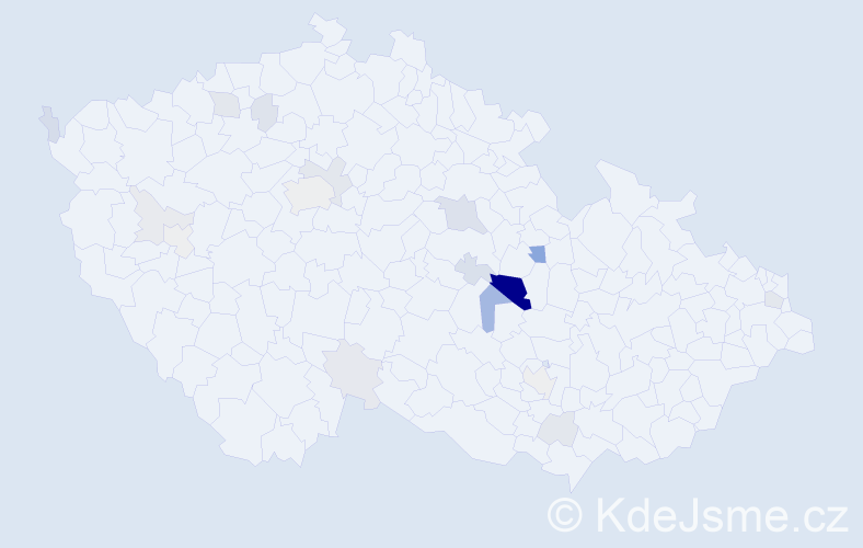 Příjmení: 'Petrásová', počet výskytů 50 v celé ČR
