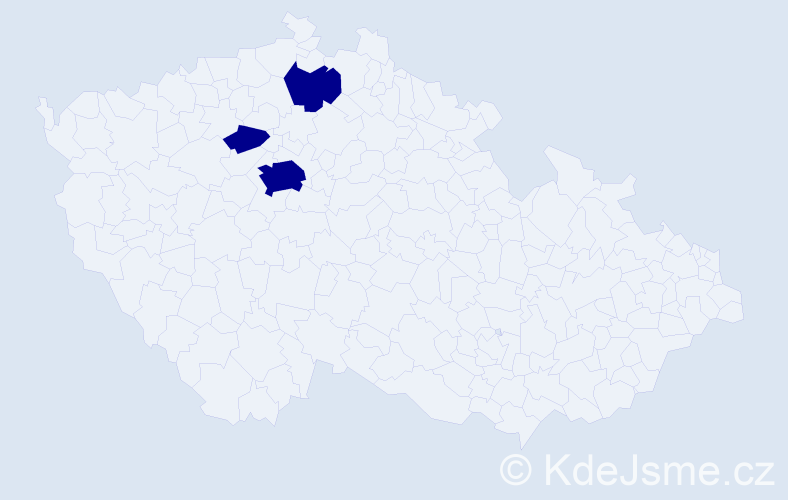 Příjmení: 'Kama', počet výskytů 3 v celé ČR