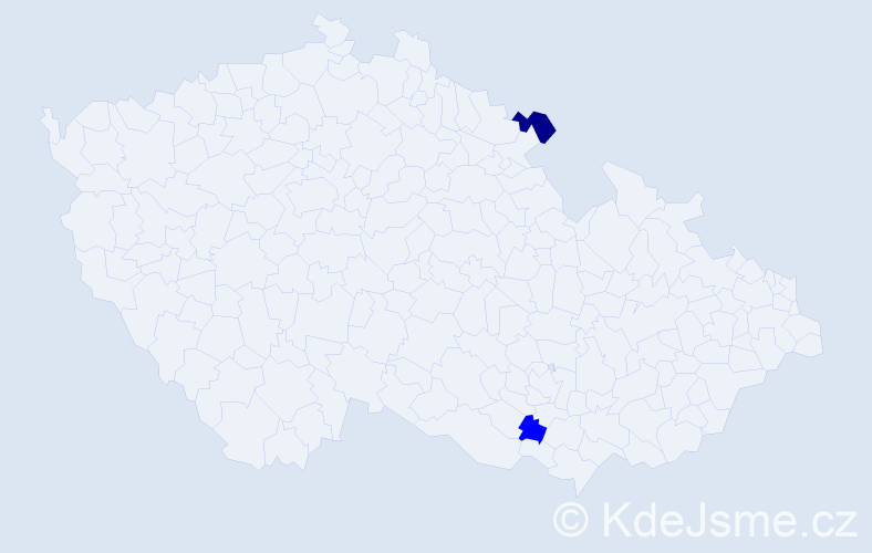 Příjmení: 'Varešák', počet výskytů 3 v celé ČR