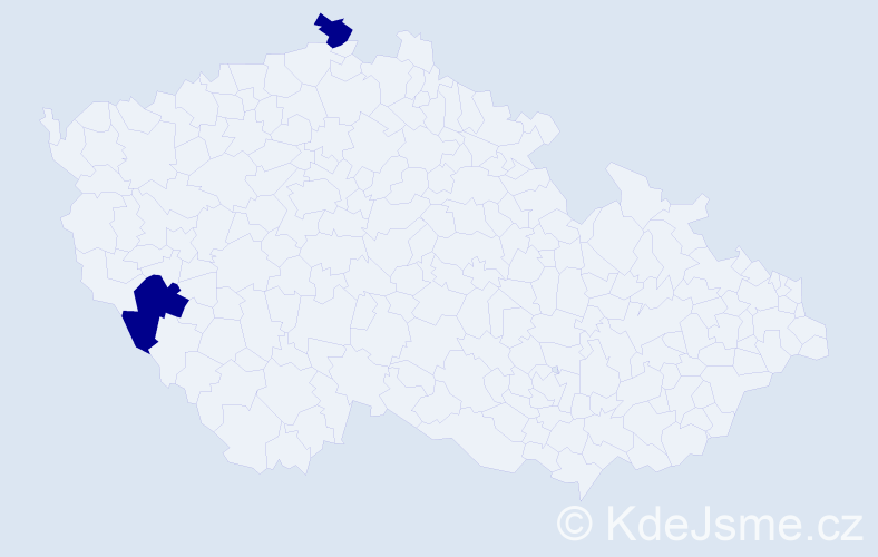 Příjmení: '"To Ngoc"', počet výskytů 2 v celé ČR