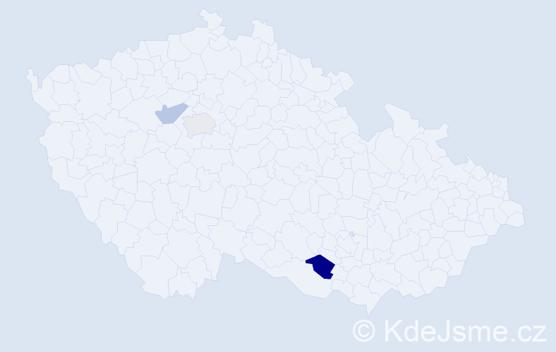 Příjmení: 'Pigan', počet výskytů 4 v celé ČR