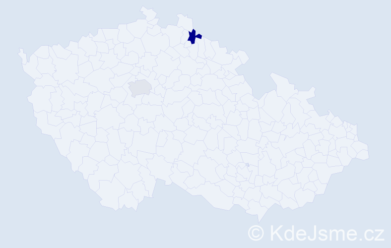 Příjmení: 'Flint', počet výskytů 2 v celé ČR