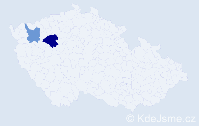 Příjmení: 'Krušpan', počet výskytů 3 v celé ČR