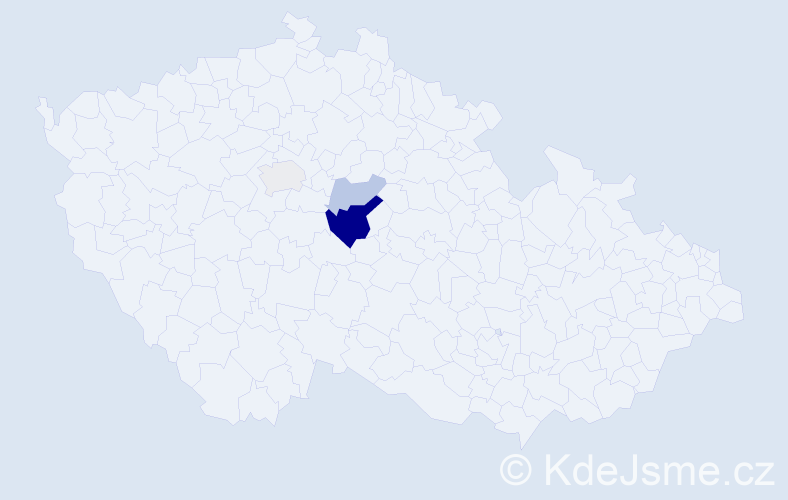 Příjmení: 'Bekov', počet výskytů 8 v celé ČR