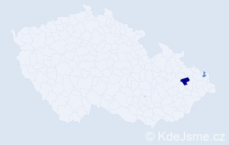 Příjmení: 'Szyrzická', počet výskytů 2 v celé ČR