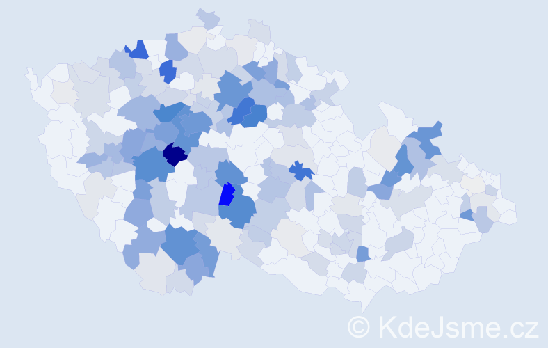 Příjmení: 'Rysová', počet výskytů 752 v celé ČR