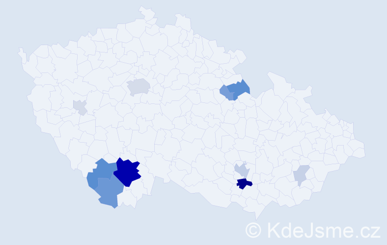 Příjmení: 'Ferebauer', počet výskytů 35 v celé ČR