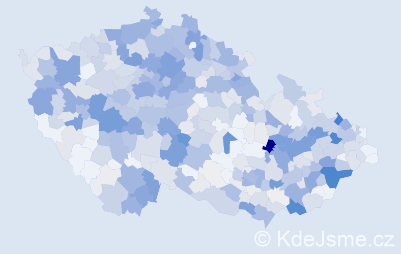 Příjmení: 'Zajíčková', počet výskytů 2602 v celé ČR