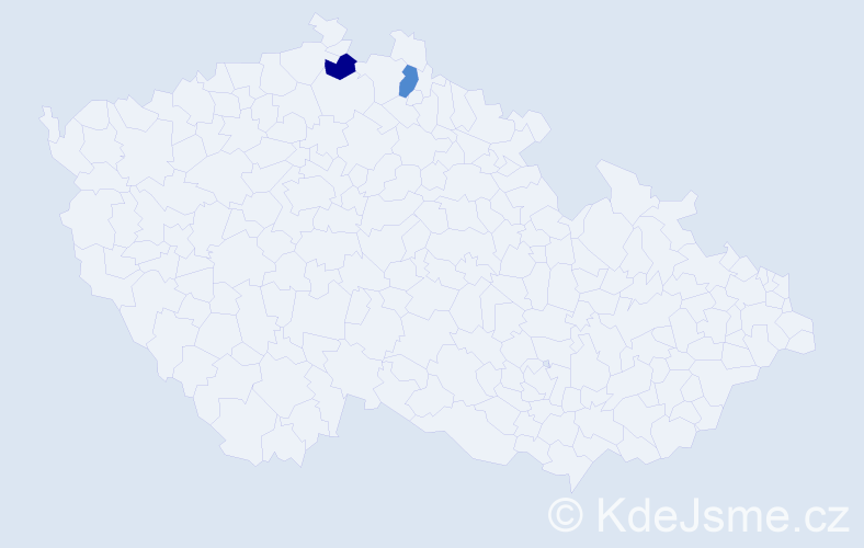 Příjmení: 'Knöchel', počet výskytů 6 v celé ČR