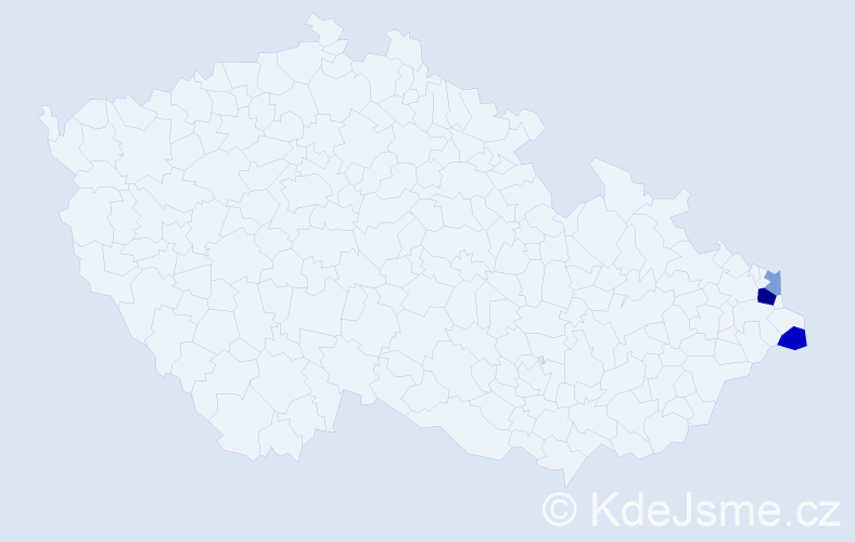 Příjmení: 'Szymutko', počet výskytů 6 v celé ČR