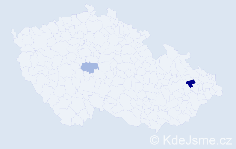 Příjmení: 'Trachselová', počet výskytů 3 v celé ČR