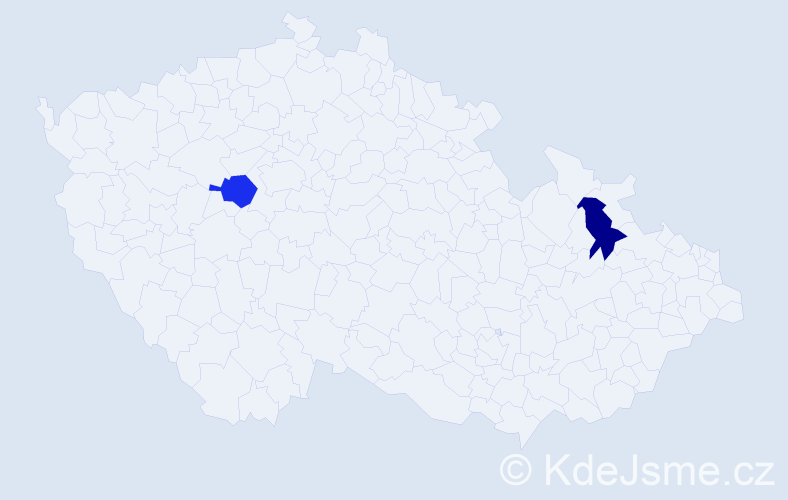 Příjmení: 'Berezňanin', počet výskytů 4 v celé ČR