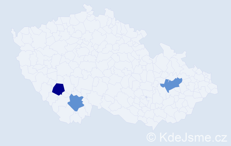 Příjmení: 'Knops', počet výskytů 3 v celé ČR