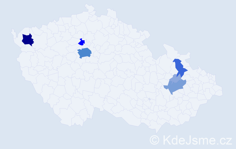 Příjmení: 'Putyra', počet výskytů 22 v celé ČR