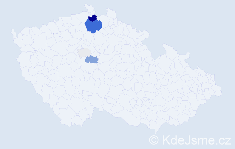 Příjmení: 'Torba', počet výskytů 7 v celé ČR