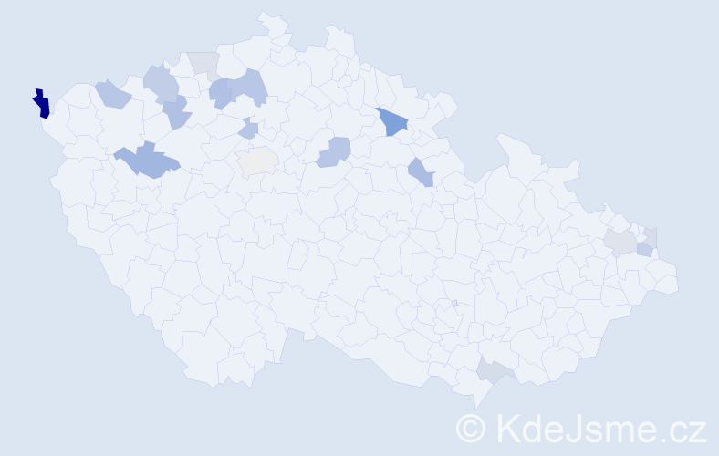 Příjmení: 'Červeňanský', počet výskytů 26 v celé ČR