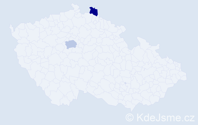 Příjmení: 'Peresta', počet výskytů 4 v celé ČR