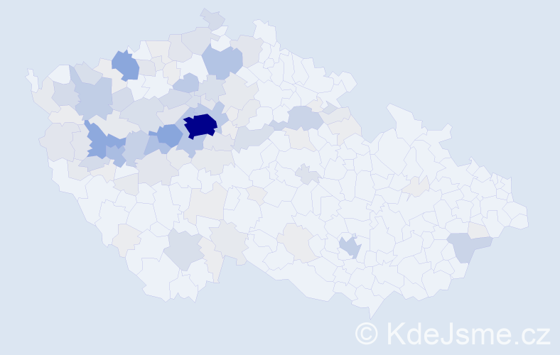 Příjmení: 'Rottová', počet výskytů 431 v celé ČR