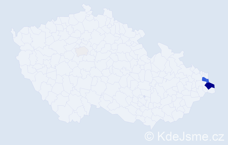 Příjmení: 'Lassek', počet výskytů 16 v celé ČR