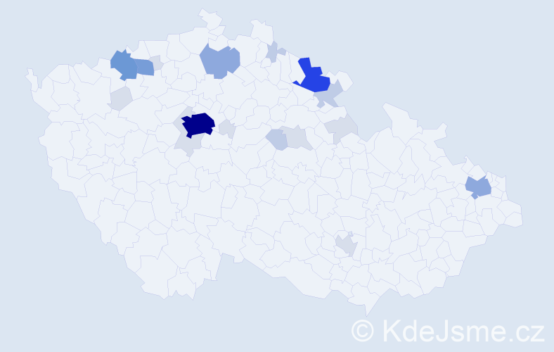 Příjmení: 'Dolejška', počet výskytů 67 v celé ČR
