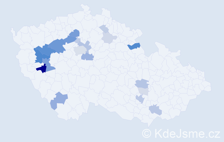 Příjmení: 'Sušánková', počet výskytů 80 v celé ČR