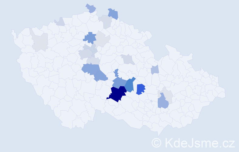 Příjmení: 'Čumplová', počet výskytů 86 v celé ČR