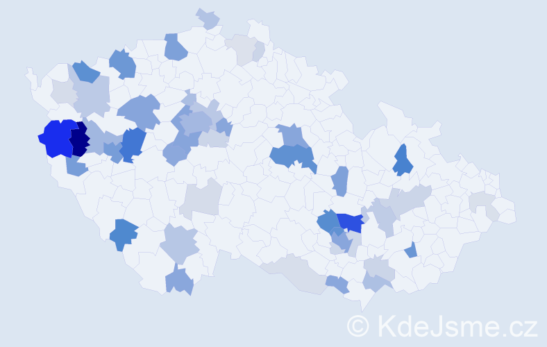 Příjmení: 'Brichta', počet výskytů 150 v celé ČR