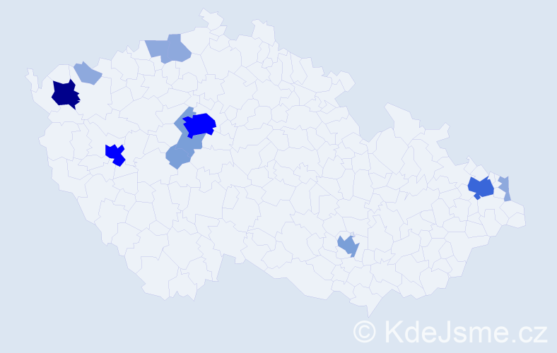 Příjmení: 'Pittermann', počet výskytů 32 v celé ČR