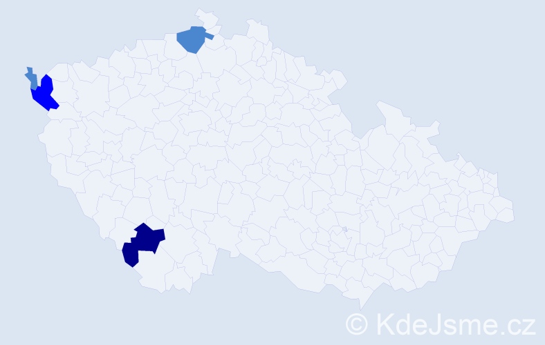 Příjmení: 'Seibl', počet výskytů 7 v celé ČR