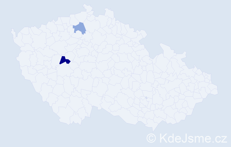 Příjmení: 'Kušmirková', počet výskytů 6 v celé ČR