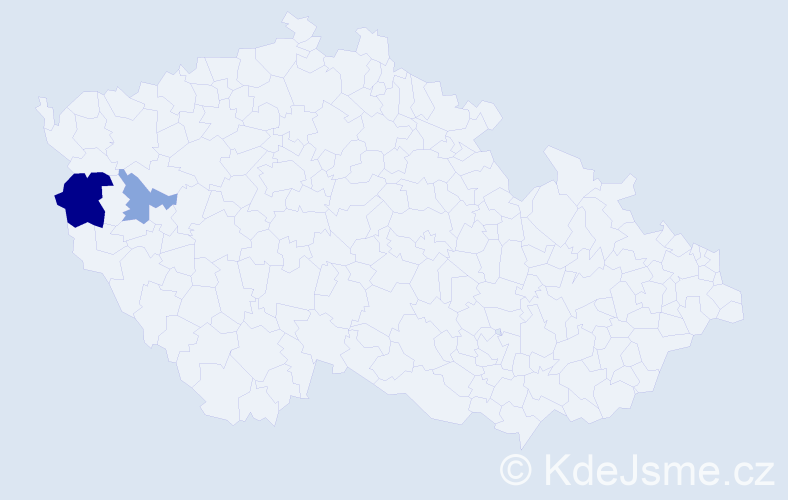 Příjmení: 'Petráška', počet výskytů 8 v celé ČR