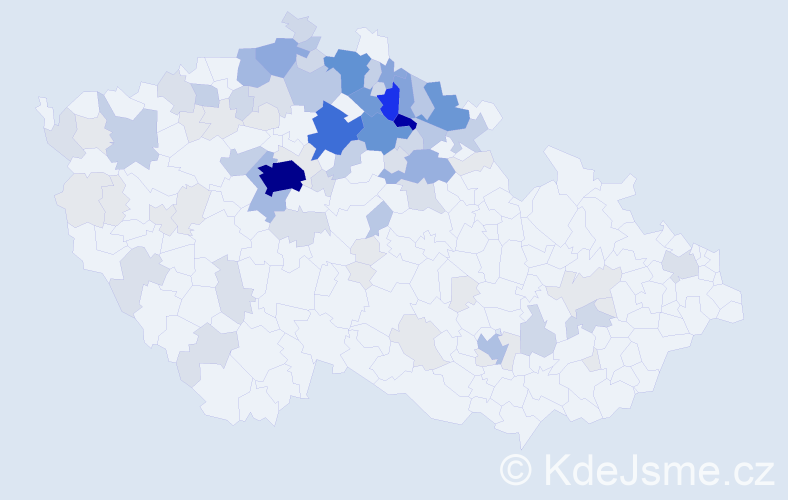 Příjmení: 'Sucharda', počet výskytů 378 v celé ČR
