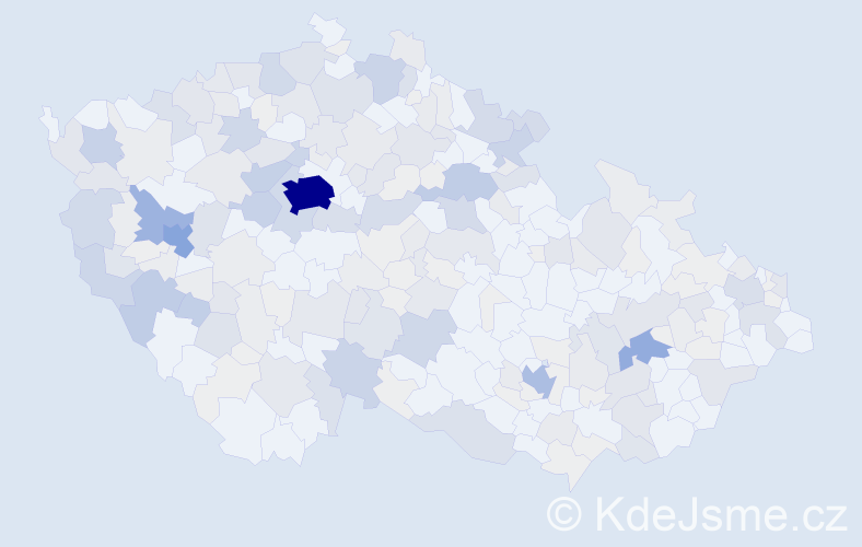 Příjmení: 'Roubalová', počet výskytů 959 v celé ČR