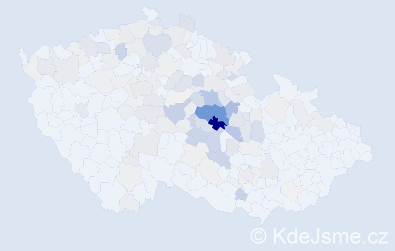 Příjmení: 'Netolický', počet výskytů 572 v celé ČR