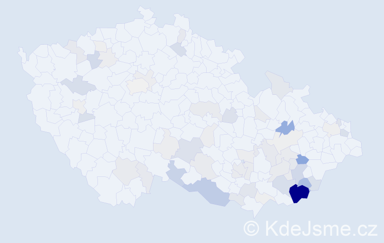 Příjmení: 'Gabrhel', počet výskytů 231 v celé ČR