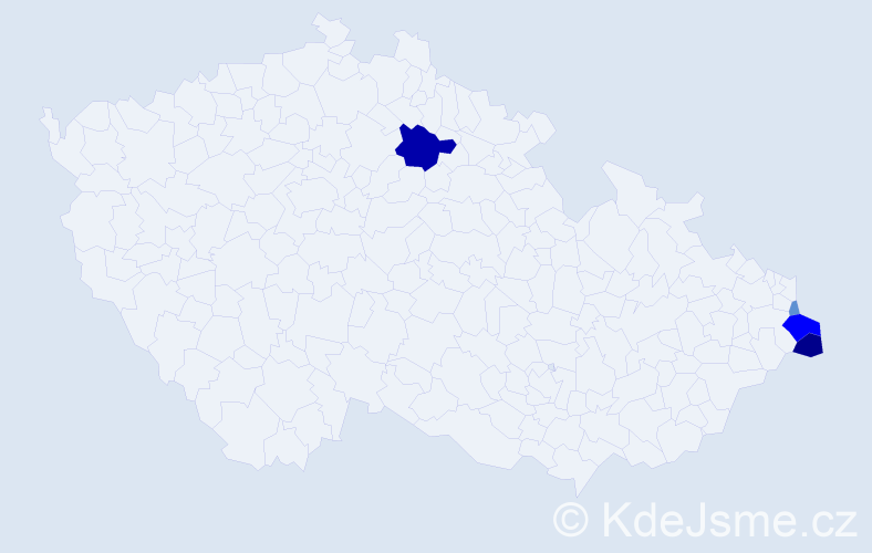 Příjmení: 'Kadlubec', počet výskytů 11 v celé ČR