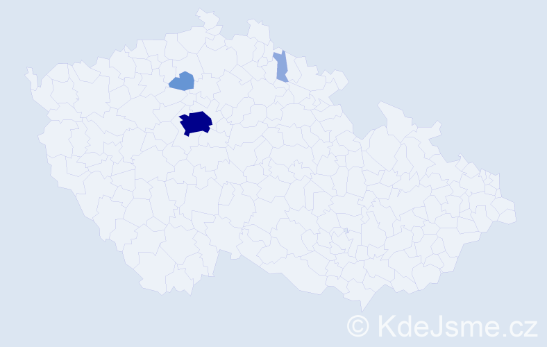 Příjmení: 'Mühlbachová', počet výskytů 12 v celé ČR