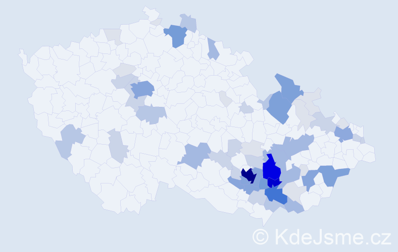 Příjmení: 'Doupovcová', počet výskytů 230 v celé ČR