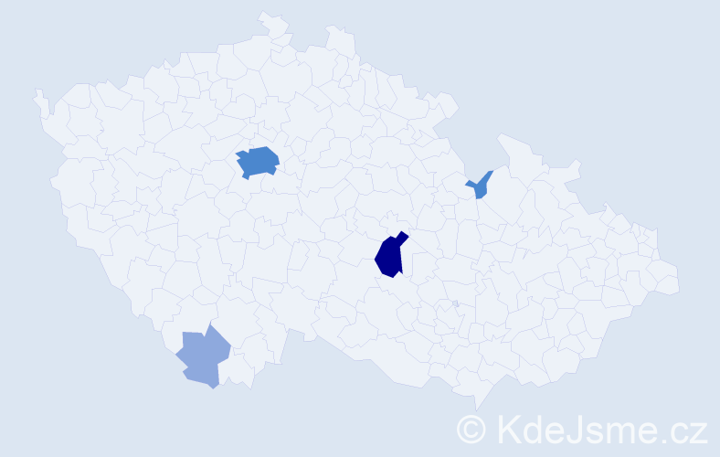 Příjmení: 'Šemrinec', počet výskytů 10 v celé ČR