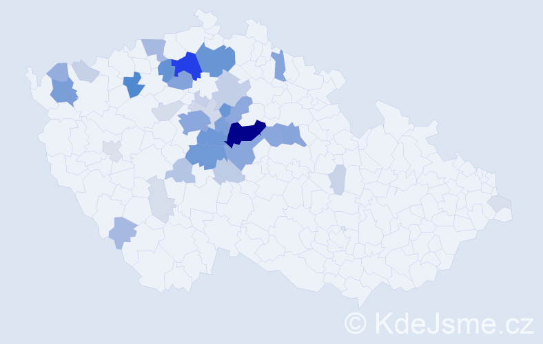 Příjmení: 'Hervert', počet výskytů 186 v celé ČR