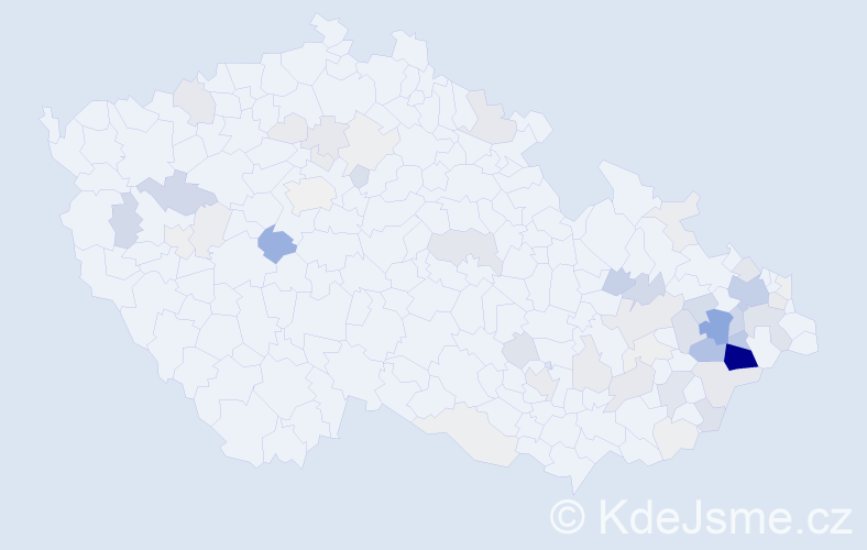 Příjmení: 'Pšenicová', počet výskytů 237 v celé ČR