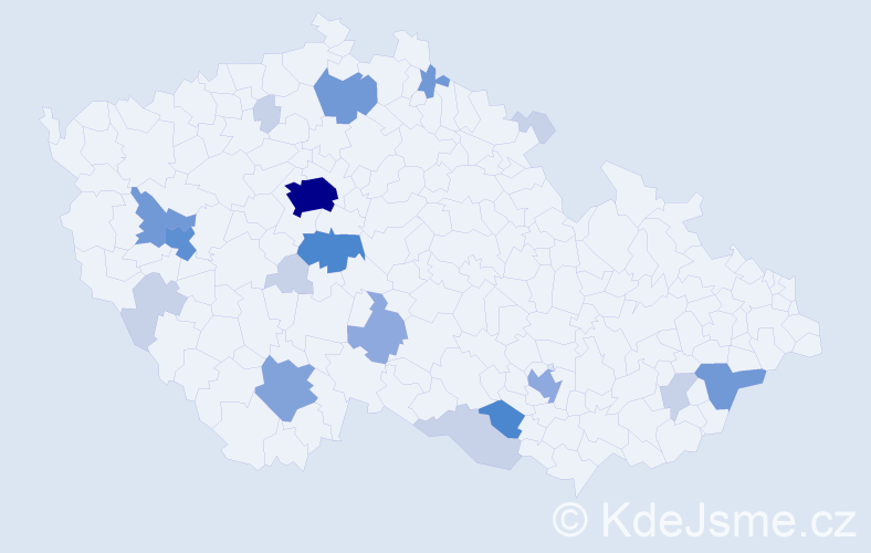Příjmení: 'Scharf', počet výskytů 58 v celé ČR
