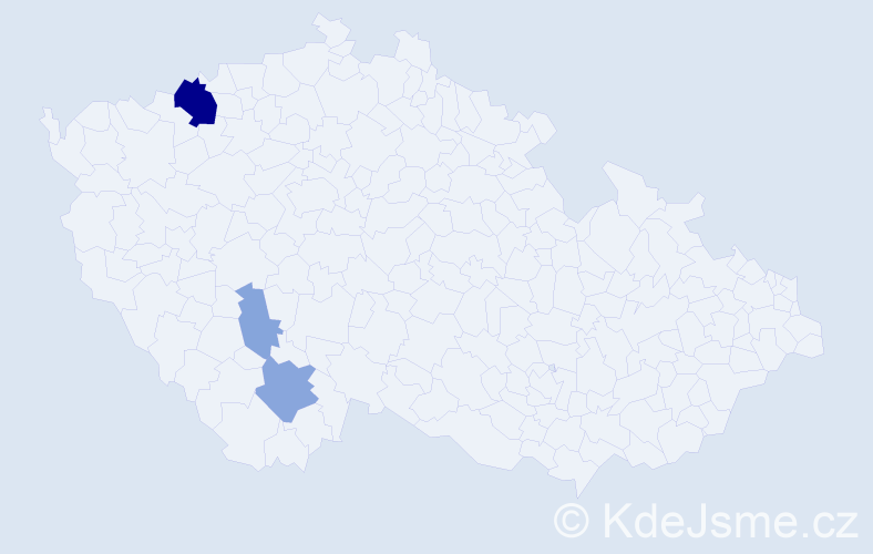 Příjmení: 'Buriová', počet výskytů 9 v celé ČR