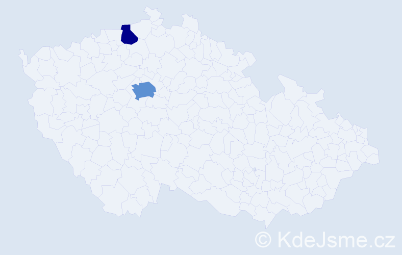Příjmení: 'Proklov', počet výskytů 4 v celé ČR