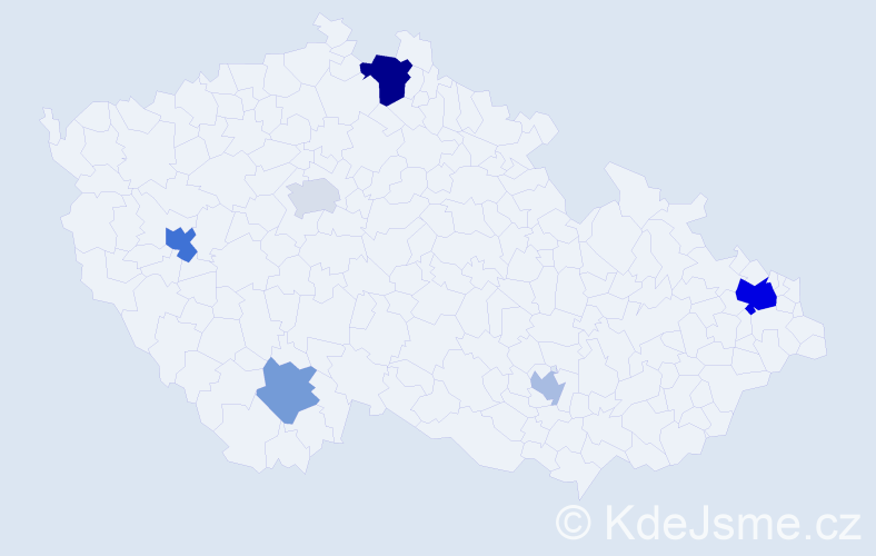 Příjmení: 'Dobrík', počet výskytů 13 v celé ČR