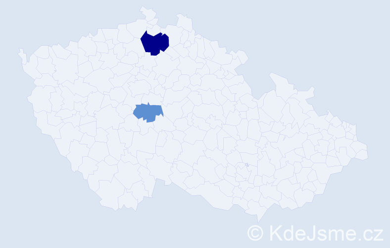 Příjmení: 'Korňuta', počet výskytů 4 v celé ČR