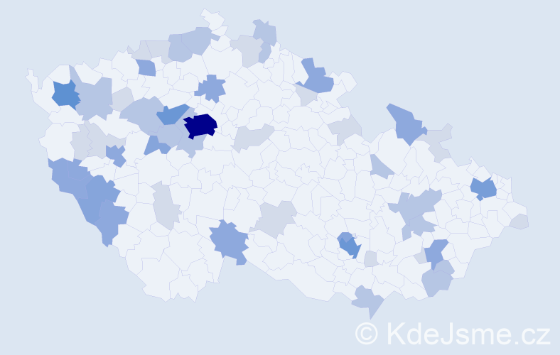 Příjmení: 'Baumann', počet výskytů 126 v celé ČR