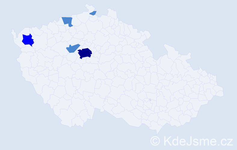 Příjmení: 'Pietsch', počet výskytů 8 v celé ČR